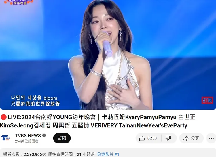 「台南好Young」YT觀看次數有239.4萬次。翻攝YT
