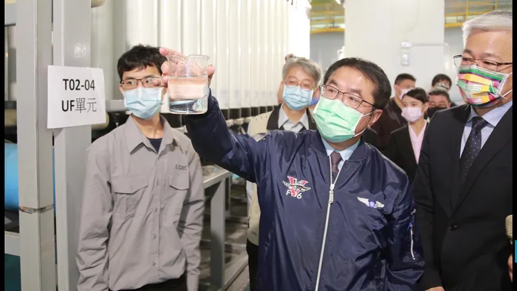 3座再生水廠布局抗旱，提供高科技先進製程用水無虞。市府提供