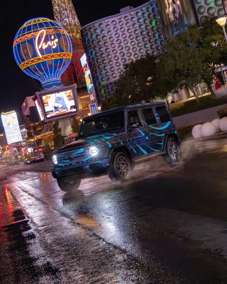 全新純電G-Class偽裝車首度於北美亮相。原廠照片