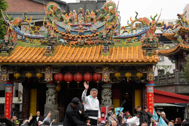 民眾黨總統候選人柯文哲。美聯社