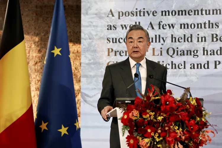 中國外交部長王毅。路透社