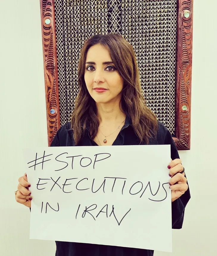 加赫拉曼在伊朗出生，以難民身分獲得政治庇護。翻攝加赫拉曼instagram@golrizg