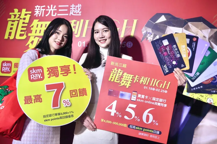新光三越卡利HIGH祭最高7％回饋。林林攝