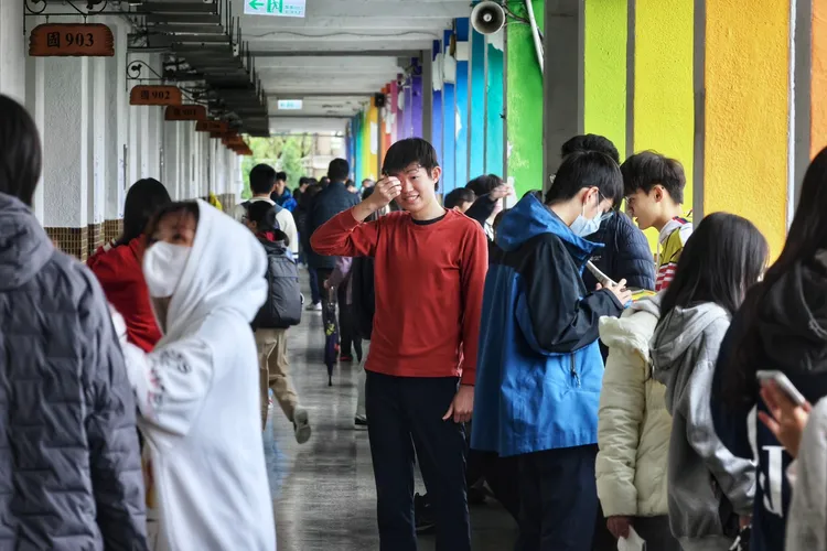 113學年度學科能力測驗今（21）日邁入第二天。林林攝