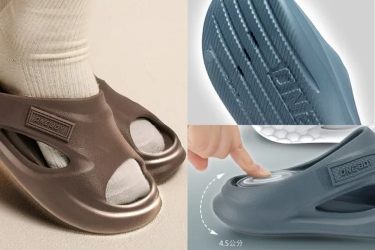 挑選拖鞋最大重點，就是要舒服好穿，「ONE BOY踩屎拖2.0」採用EVA材質，輕盈不笨重，前鞋緣及鞋底都有作加高設計，加上防滑設計，穿著舒適又安全。