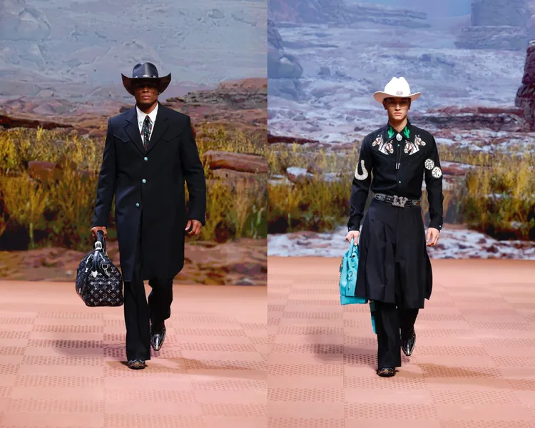 LV 2024秋冬男裝秀。品牌提供