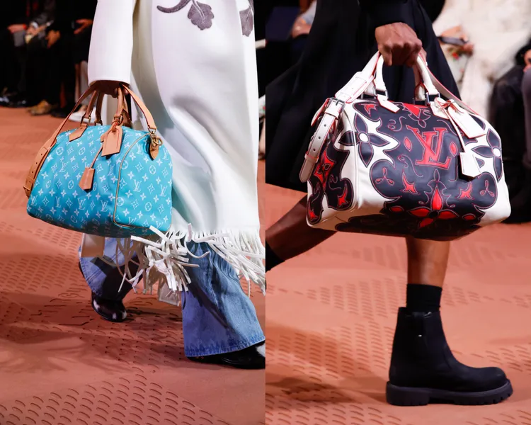 LV 2024秋冬男裝秀配件。品牌提供