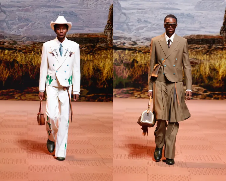 LV 2024秋冬男裝秀。品牌提供