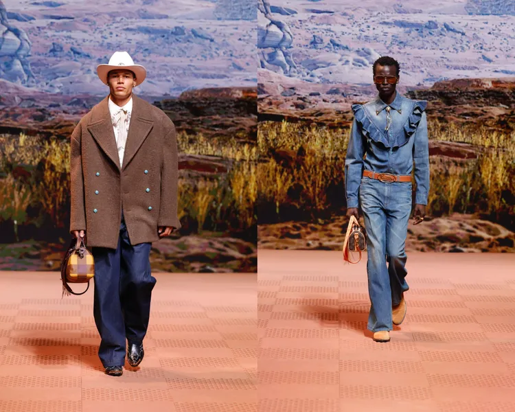 LV 2024秋冬男裝秀。品牌提供
