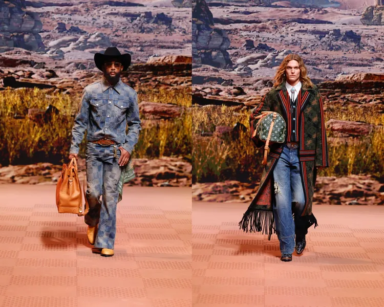 LV 2024秋冬男裝秀。品牌提供