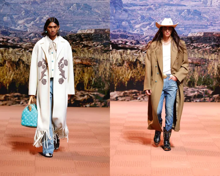 LV 2024秋冬男裝秀。品牌提供