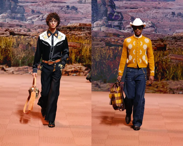 LV 2024秋冬男裝秀。品牌提供