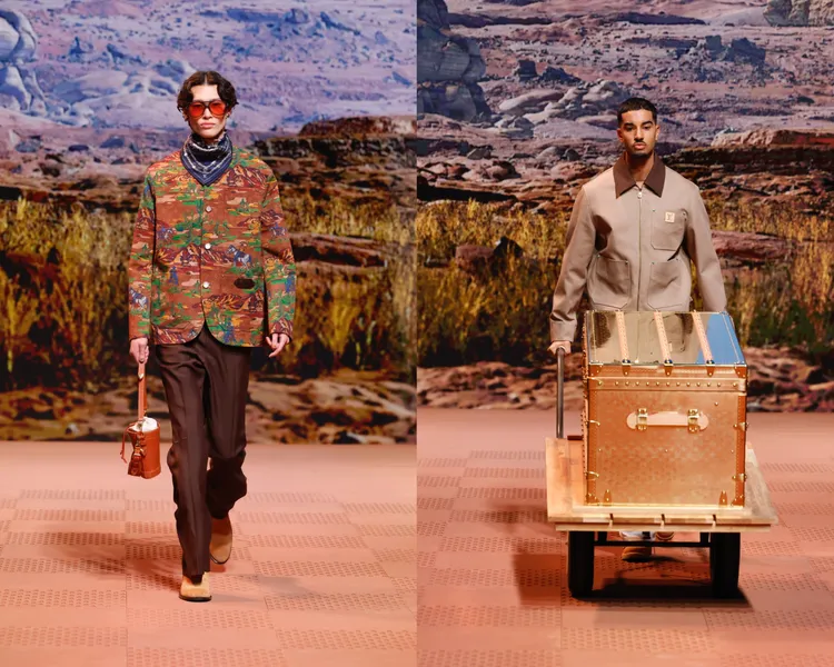 LV 2024秋冬男裝秀。品牌提供