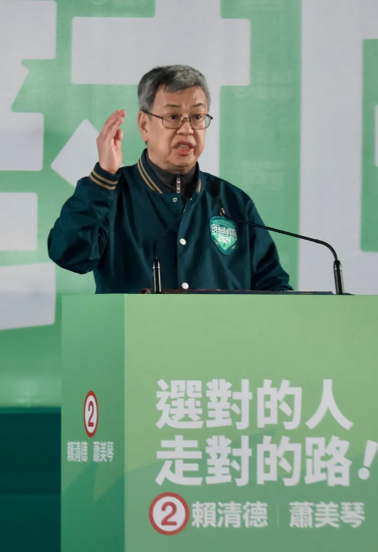 行政院長陳建仁致詞。彭欣偉攝