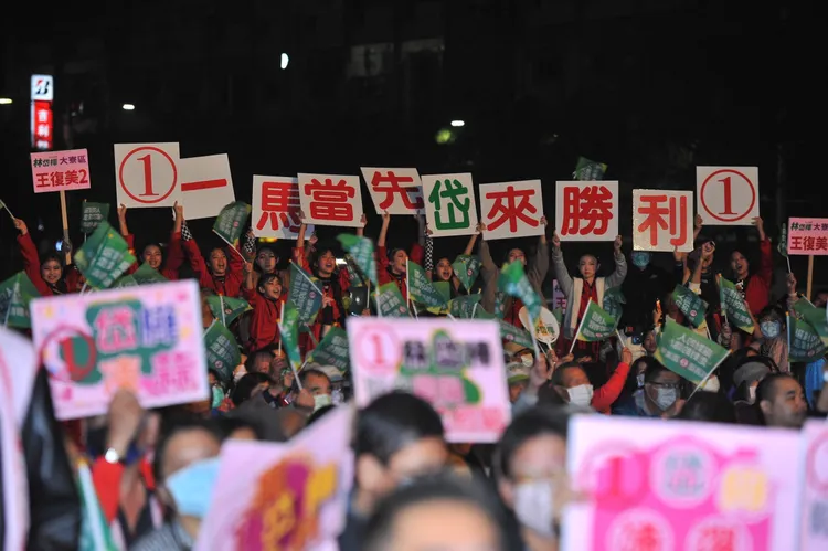 造勢大會熱情支持者。林岱樺總部提供