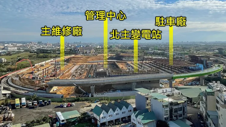 綠線北機廠。桃園市府提供