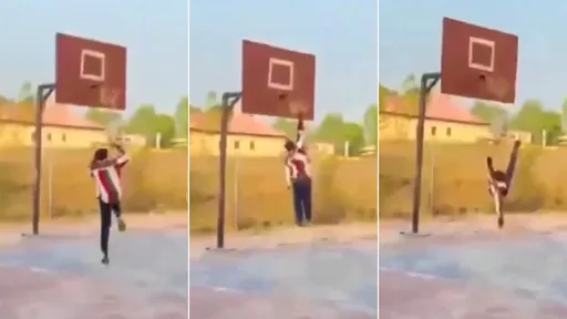 驚悚片|網紅起跳嘗試摸籃框 竟倒摔撞頭送醫不治