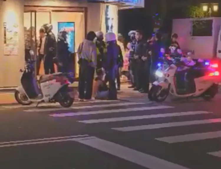 轄區警方獲報到場。翻攝畫面