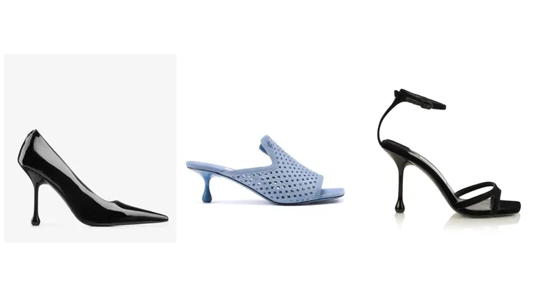 IXIA 95 BLACK（左）3萬6800元、ANDER 50 DENIM（中）4萬4800元、IXIA SANDAL 95 BLACK（右）3萬9800元。品牌提供