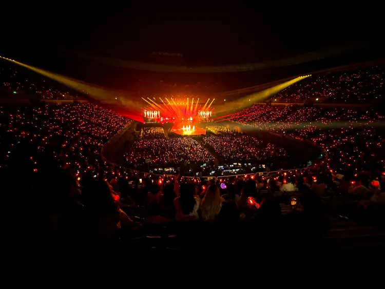 ENHYPEN連2天在林口體育館開唱，吸引2萬人次到場。翻攝ENHYPEN X（推特）