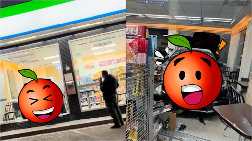 全家當自家!休旅車撞進去停好好 網呆:開「載具」來刷?