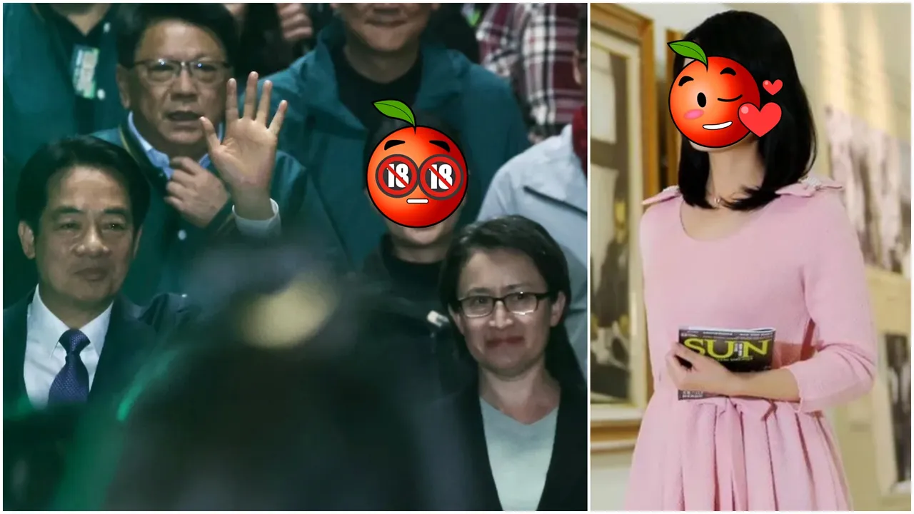 蕭美琴隨身特勤王柔，13日勝選之夜也跟著蕭美琴上台在側。左圖資照，林林攝