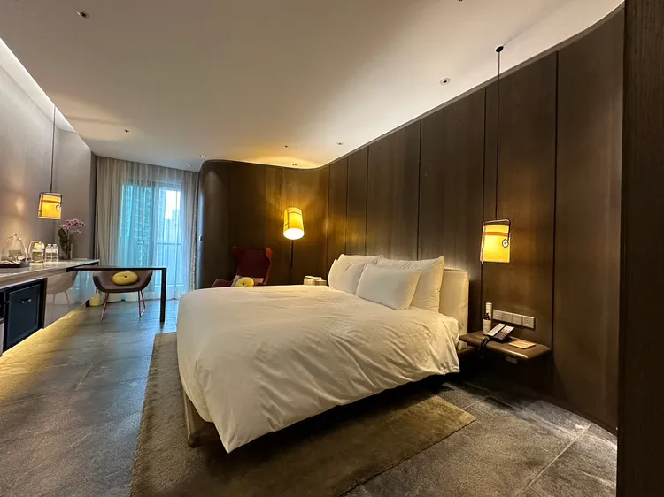 天冷就是要泡湯，北投老爺住房率達9成滿。陳怡文攝