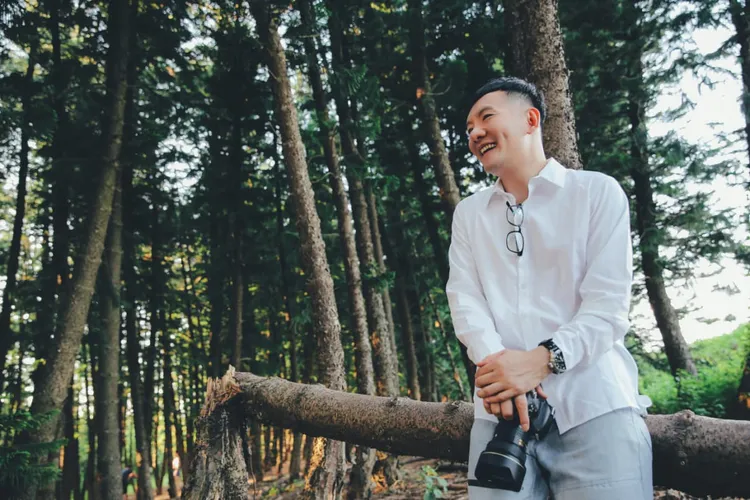 田定豐2年前取得「頌缽音療師」證照，開班授課後讓不少人心靈獲得放鬆。翻攝田定豐臉書