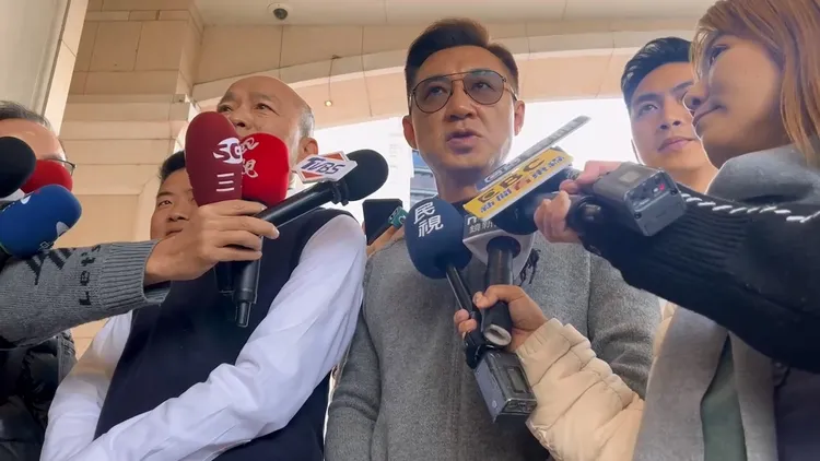 江啟臣說，會與韓國瑜並肩作戰、一起努力。鮮明攝