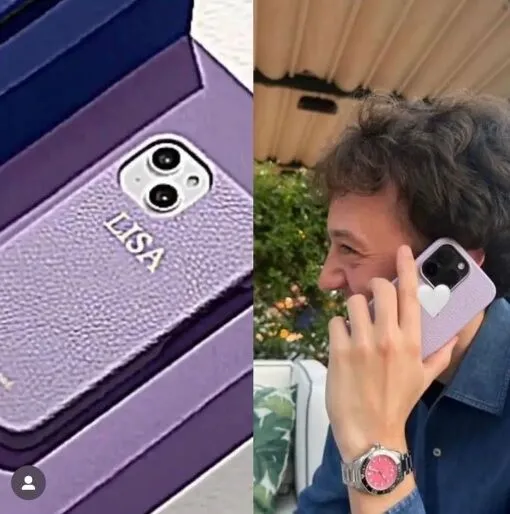 Frédéric的手機殼被疑印有Lisa的名字。