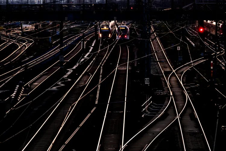 德國鐵路工人展開3天全國大罷工。美聯社