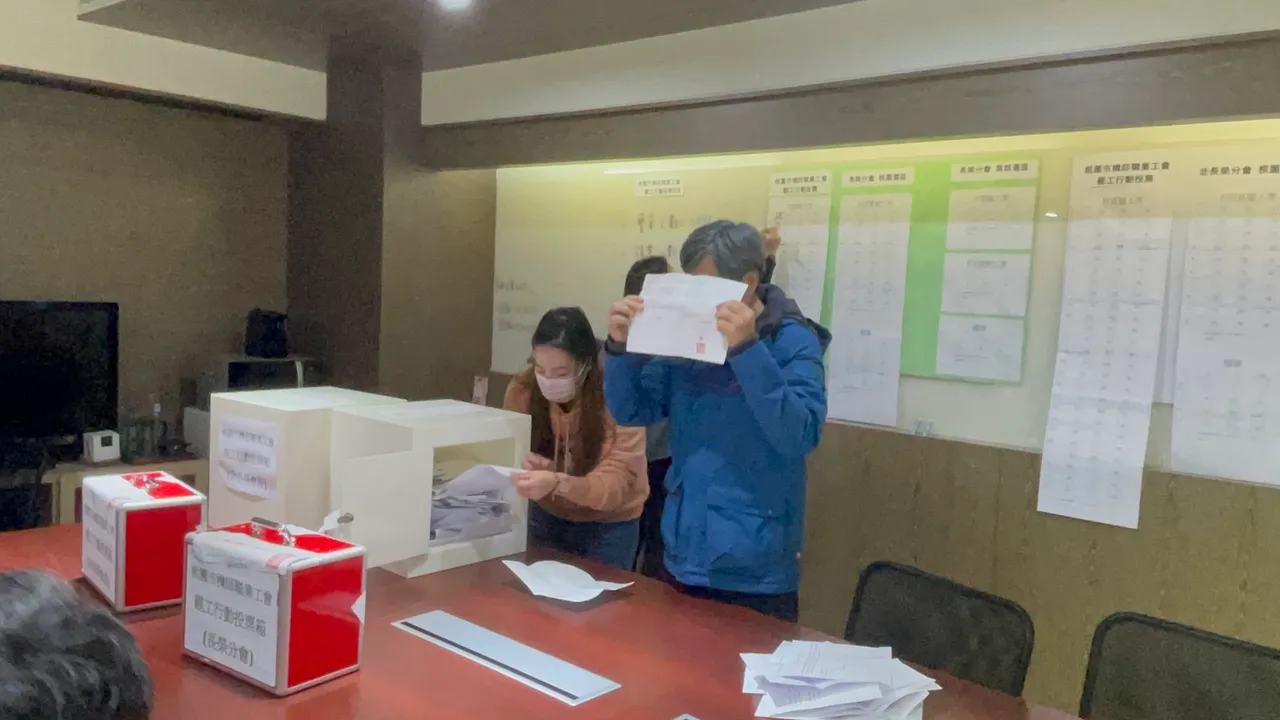 桃園市機師職業工會今開票。張沛森攝