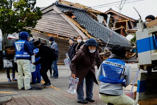 日本石川縣強震增至232死 尋獲朝市通周邊罹難者