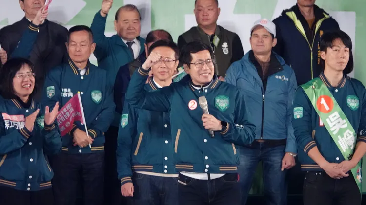 民進黨立委候選人羅致政。彭欣偉攝