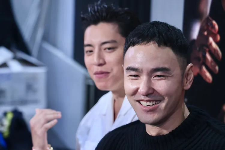 阮經天（右）和王大陸首度合作。林林攝