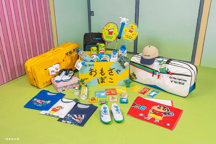 VICTOR X 蠟筆小新聯名系列全系列商品。品牌提供