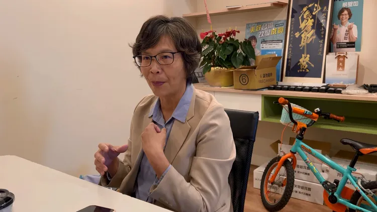 蔡壁如說，如果再給自己半年時間，選戰結果可能會不一樣。鮮明攝