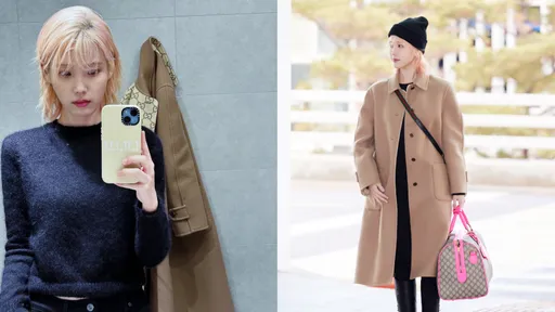 IU的金髮新造型太可愛! 背GUCCI專屬旅行袋出發看秀去