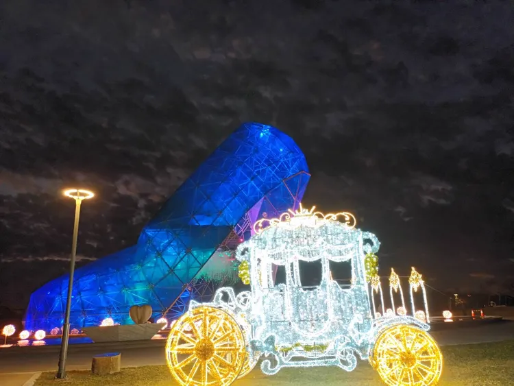 南瓜馬車相當耀眼。雲嘉南風管處提供