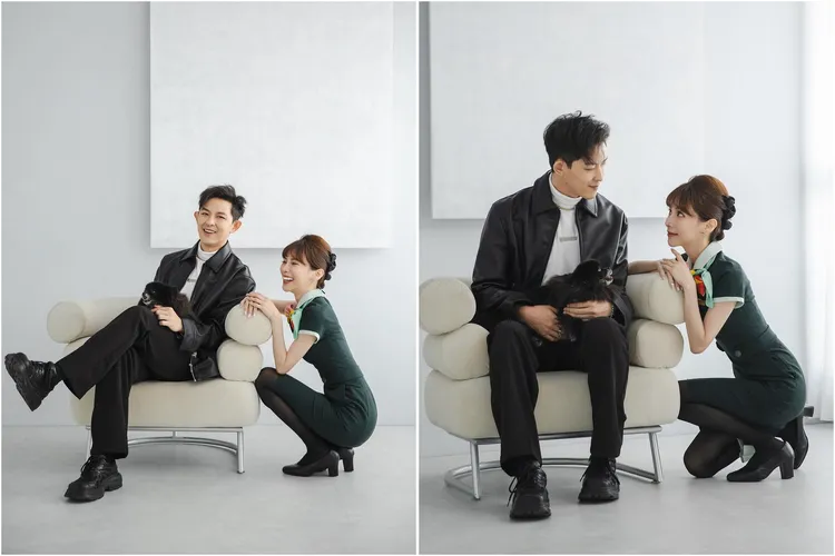 長榮最美空姐發發將嫁敖犬，19日她宣布將離開航空業邁向人生下一個階段。翻攝《piglettickle》的IG