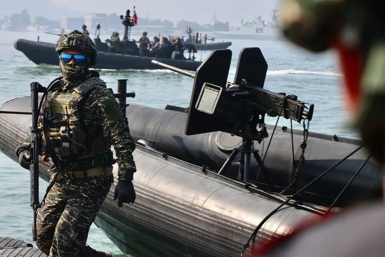 海軍進行演練。林林攝