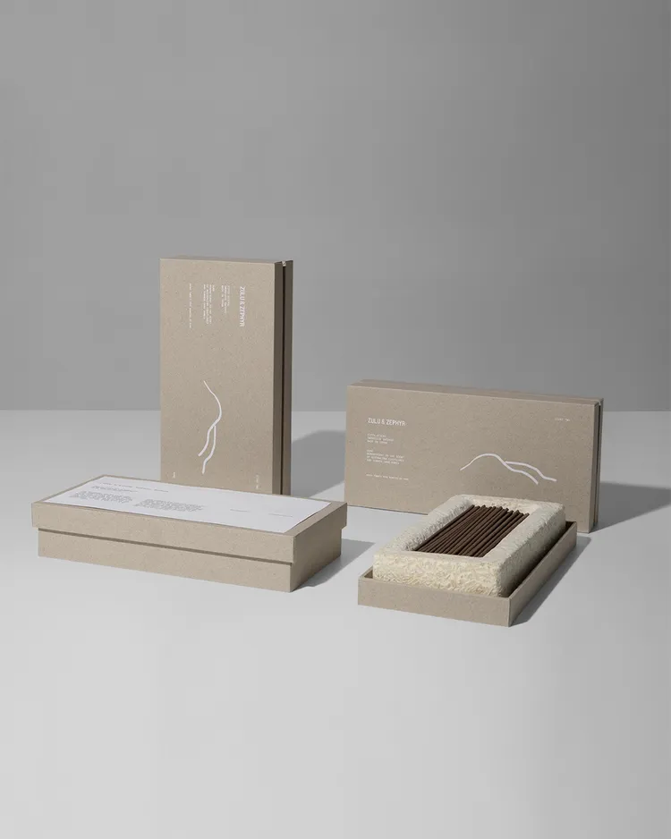Zulu & Zephyr和日本第一線香品牌 NIPPON KODO聯名推出的無煙線香組。品牌提供