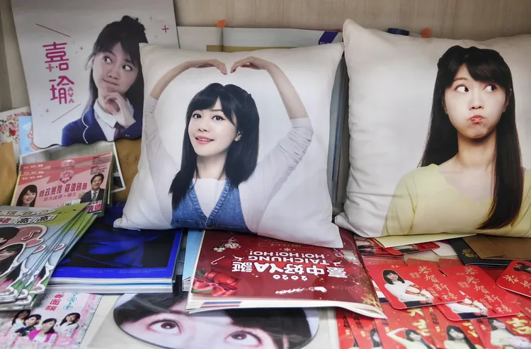 高嘉瑜本次競選推出的競選小物。林林攝