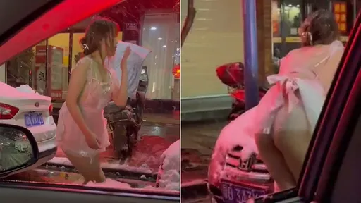 辣女僕飛雪中熱舞爆紅 網搜本尊卻失望了「後面比前面好看」