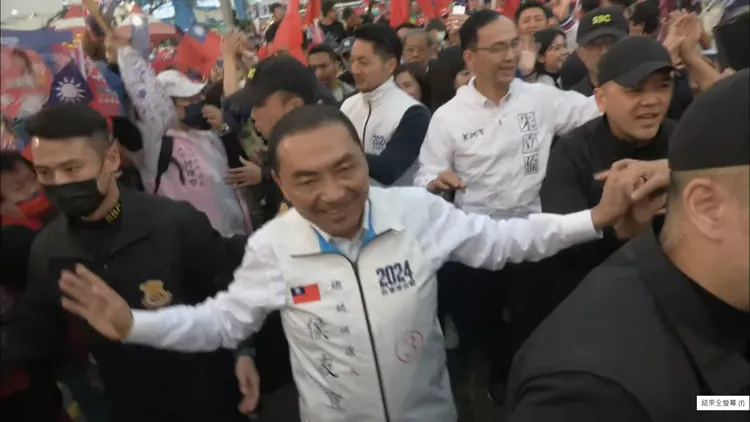 國民黨夢時代造勢大會。翻攝侯總部直播