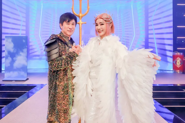 胡瓜、陳美鳳為了除夕節目瘋狂練習。民視提供