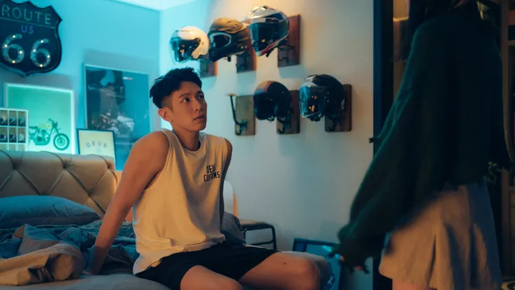 柯震東拍床戲大飆汗。Netflix提供