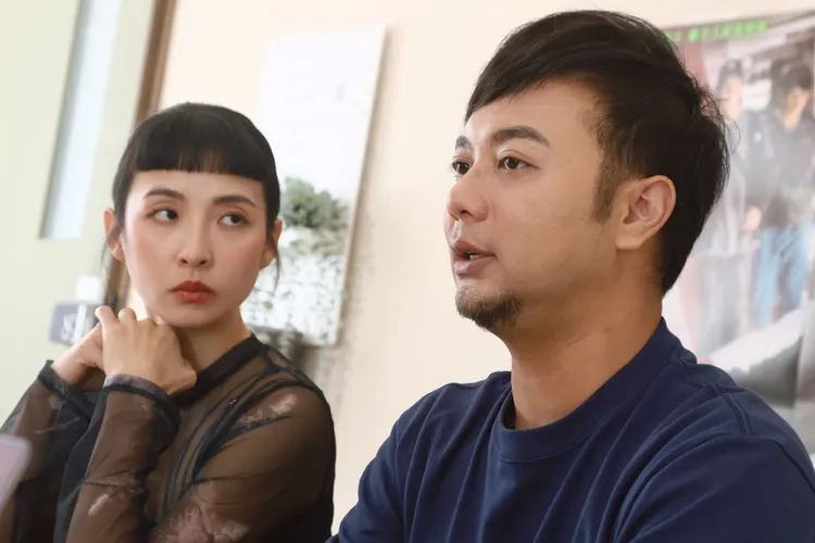 黃湘婷（左）和導演游智涵。彭欣偉攝