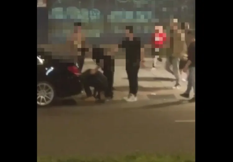 陳男被攻擊頭部、背部。翻攝畫面