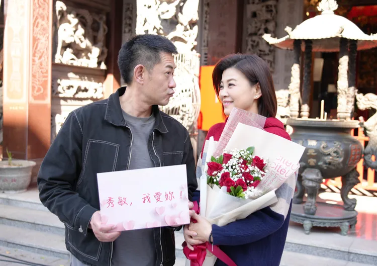 宮廟在劇中對兩人都別具意義，因此安排兩人在此求婚。台視提供